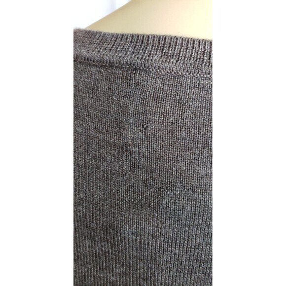 Black Brown 1826 Sweater‎ Mens XL Brown 100% Extra Fine Merino Wool NWT DEFECT - Picture 8 of 8